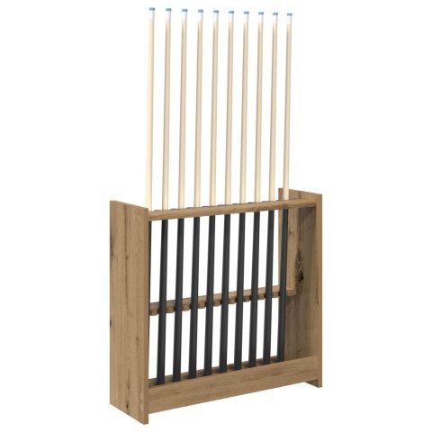 VidaXL Stojak na kij bilardowy Drewno inżynieryjne 60 x 20 x 57 cm