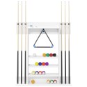 VidaXL Stojak na kij bilardowy Drewno inżynieryjne 93 x 12 x 103 cm