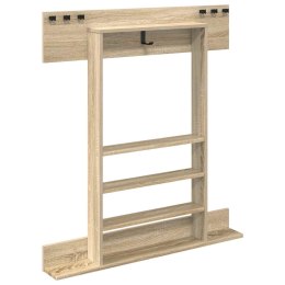 VidaXL Stojak na kij bilardowy Drewno inżynieryjne 93 x 12 x 103 cm