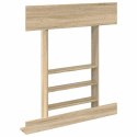 VidaXL Stojak na kij bilardowy Drewno inżynieryjne 93 x 12 x 103 cm