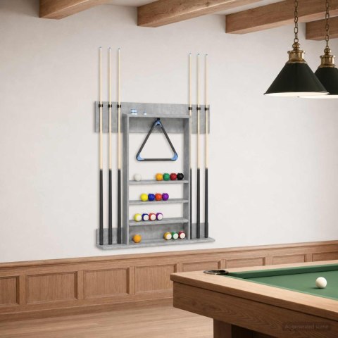 VidaXL Stojak na kij bilardowy Drewno inżynieryjne 93 x 12 x 103 cm
