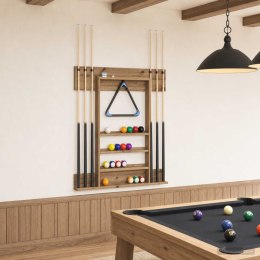 VidaXL Stojak na kij bilardowy Drewno inżynieryjne 93 x 12 x 103 cm