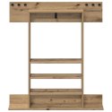 VidaXL Stojak na kij bilardowy Drewno inżynieryjne 93 x 12 x 103 cm
