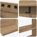 VidaXL Stojak na kij bilardowy Drewno inżynieryjne 93 x 12 x 103 cm
