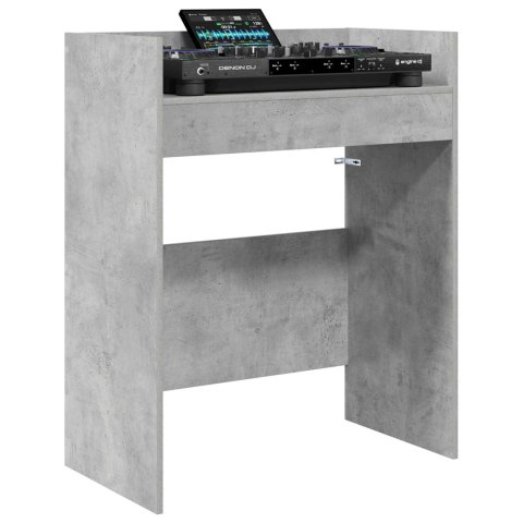 VidaXL Stół DJ-ski Betonowy szary 62 x 45 x 102 cm Drewno inżynieryjne
