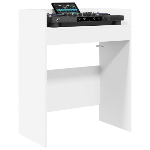 VidaXL Stół DJ-ski Biały 82 x 45 x 102 cm Drewno inżynieryjne