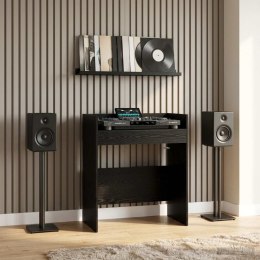 VidaXL Stół DJ-ski Czarny dąb 102 x 45 x 102 cm Drewno inżynieryjne
