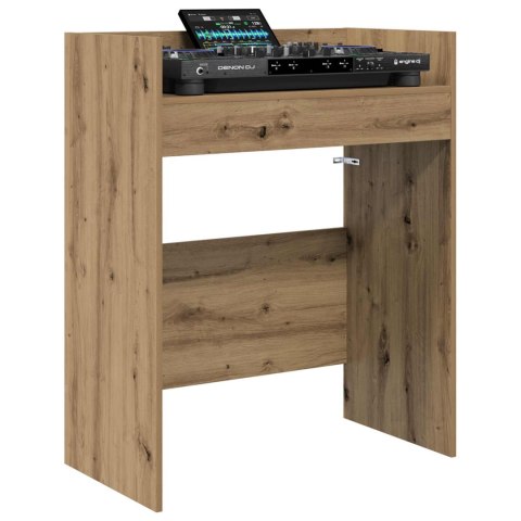 VidaXL Stół DJ-ski Dąb artisan 102 x 45 x 102 cm Drewno inżynieryjne