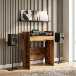 VidaXL Stół DJ-ski Stare drewno 102 x 45 x 102 cm Drewno inżynieryjne
