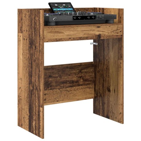 VidaXL Stół DJ-ski Stare drewno 102 x 45 x 102 cm Drewno inżynieryjne