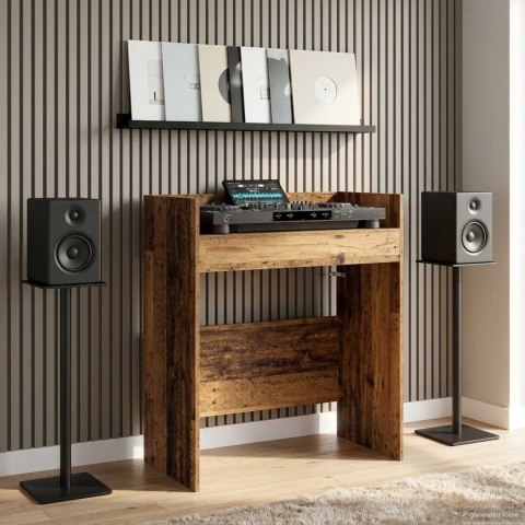 VidaXL Stół DJ-ski Stare drewno 82 x 45 x 102 cm Drewno inżynieryjne