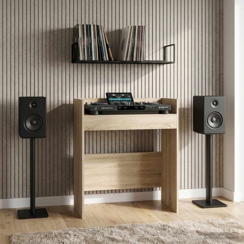VidaXL Stół DJ-ski dąb Sonoma 102 x 45 x 102 cm Drewno inżynieryjne