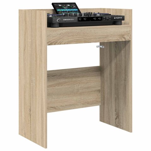 VidaXL Stół DJ-ski dąb Sonoma 102 x 45 x 102 cm Drewno inżynieryjne