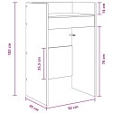 VidaXL Stół DJ-ski dąb Sonoma 62 x 45 x 102 cm Drewno inżynieryjne