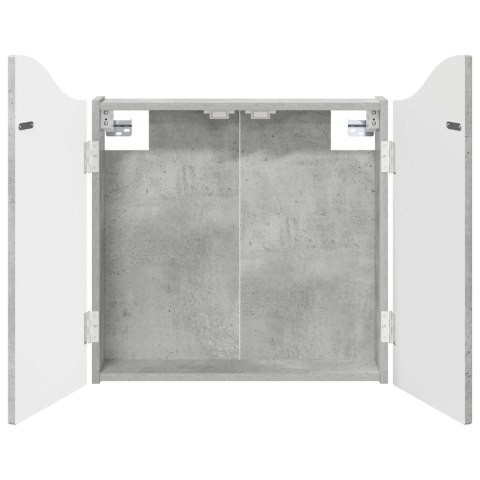 VidaXL Szafka na tarczę do rzutków Betonowy szary 56 x 12 x 63 cm