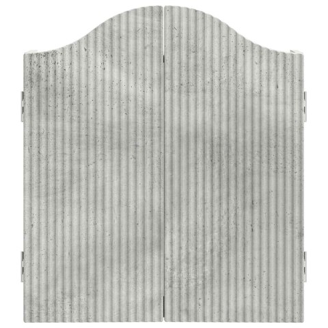 VidaXL Szafka na tarczę do rzutków Betonowy szary 56 x 12 x 63 cm