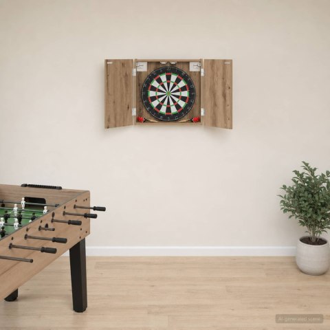 VidaXL Szafka na tarczę do rzutków Dąb artisan 56 x 12 x 53,5 cm
