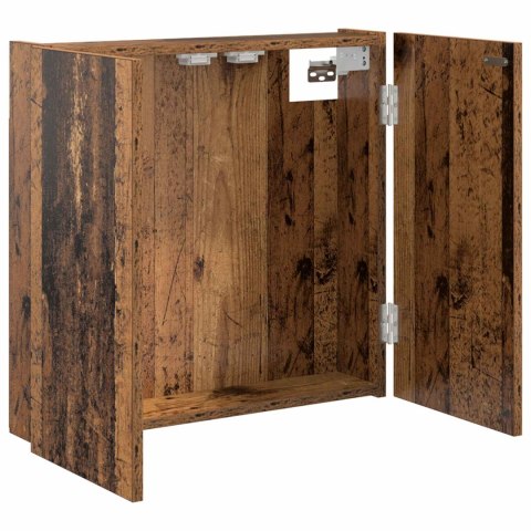 VidaXL Szafka na tarczę do rzutków Stare drewno 56 x 12 x 53,5 cm