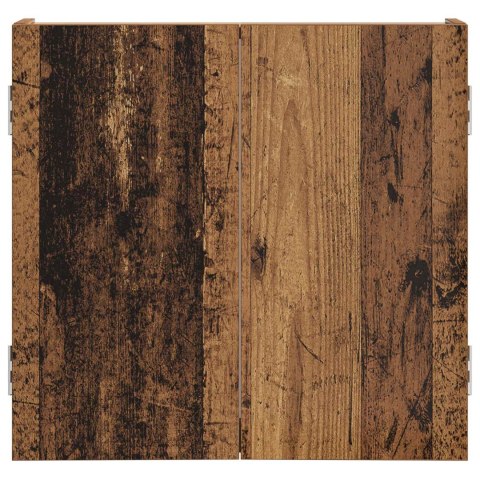 VidaXL Szafka na tarczę do rzutków Stare drewno 56 x 12 x 53,5 cm