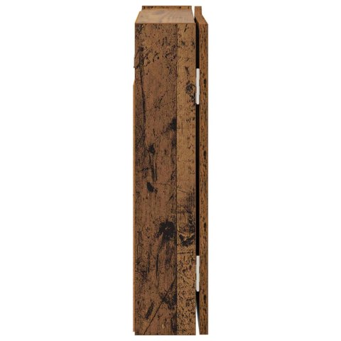VidaXL Szafka na tarczę do rzutków Stare drewno 56 x 12 x 53,5 cm