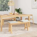VidaXL Poduszka na ławkę 2 szt. Ekoskóra Biały Głębokość 35 cm