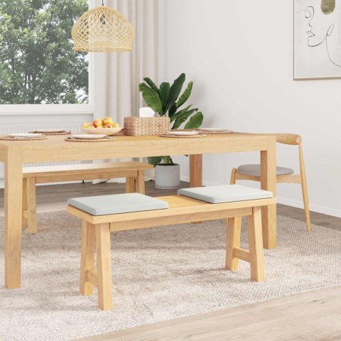 VidaXL Poduszka na ławkę 2 szt. Ekoskóra Biały Głębokość 35 cm