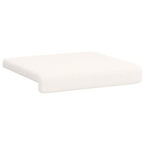 VidaXL Poduszka na ławkę 2 szt. Tkanina sherpa kremowy Głębokość 35 cm