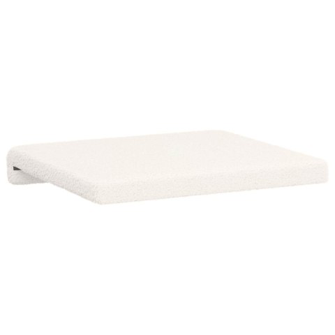 VidaXL Poduszka na ławkę 2 szt. Tkanina sherpa kremowy Głębokość 35 cm