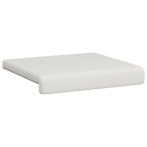 VidaXL Poduszka na ławkę 4 szt. Ekoskóra Biały Głębokość 35 cm