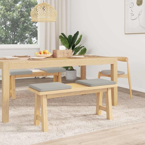 VidaXL Poduszka na ławkę 4 szt. Mikrofibra jasnoszary Głębokość 35 cm