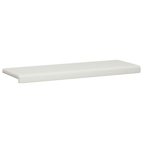 VidaXL Poduszka na ławkę Ekoskóra Biały Głębokość 35 cm