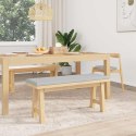 VidaXL Poduszka na ławkę Teksturowany Welur jasnoszary Głębokość 35 cm