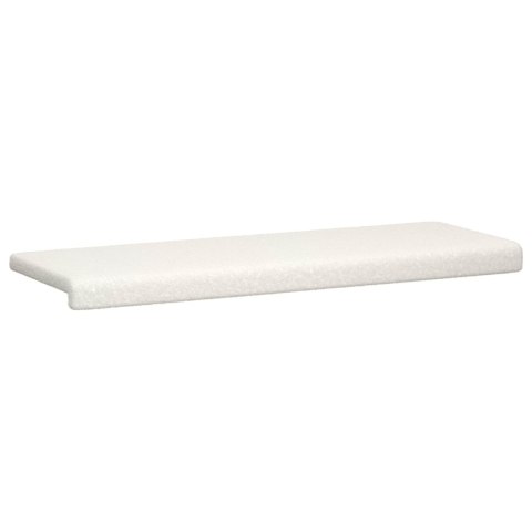VidaXL Poduszka na ławkę Tkanina sherpa kremowy Głębokość 35 cm