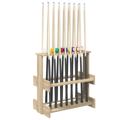 VidaXL Stojak na kij bilardowy Drewno inżynieryjne 60 x 35 x 60 cm