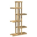 VidaXL Stojak na rośliny Biały 68 x 23,5 x 140 cm Lite Drewno Akacji