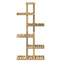 VidaXL Stojak na rośliny Biały 68 x 23,5 x 140 cm Lite Drewno Akacji