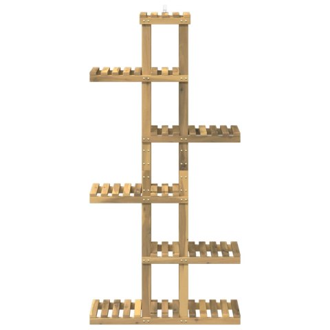 VidaXL Stojak na rośliny Biały 68 x 23,5 x 140 cm Lite Drewno Akacji