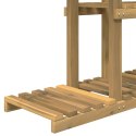 VidaXL Stojak na rośliny Biały 68 x 23,5 x 140 cm Lite Drewno Akacji