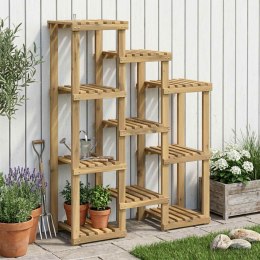 VidaXL Stojak na rośliny Biały 85 x 30 x 114,5 cm Lite Drewno Akacji