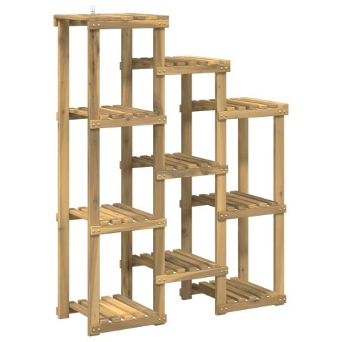 VidaXL Stojak na rośliny Biały 85 x 30 x 114,5 cm Lite Drewno Akacji