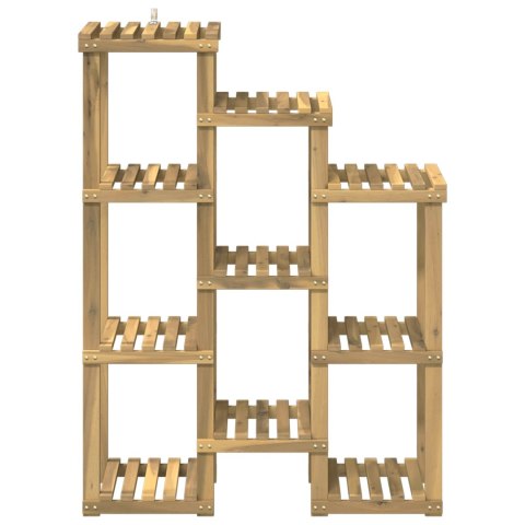 VidaXL Stojak na rośliny Biały 85 x 30 x 114,5 cm Lite Drewno Akacji