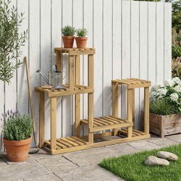 VidaXL Stojak na rośliny Biały 90 x 25 x 73 cm Lite Drewno Akacji