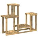 VidaXL Stojak na rośliny Biały 90 x 25 x 73 cm Lite Drewno Akacji