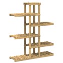 VidaXL Stojak na rośliny Biały 93 x 25 x 114,5 cm Lite Drewno Akacji