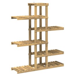 VidaXL Stojak na rośliny Biały 93 x 25 x 114,5 cm Lite Drewno Akacji