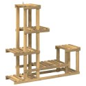 VidaXL Stojak na rośliny Biały 93,5 x 25 x 91,5 cm Lite Drewno Akacji