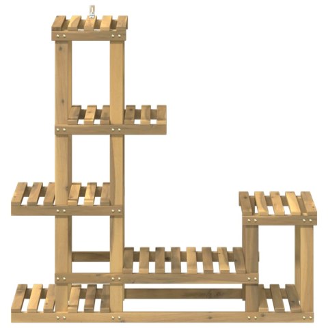 VidaXL Stojak na rośliny Biały 93,5 x 25 x 91,5 cm Lite Drewno Akacji