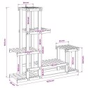 VidaXL Stojak na rośliny Biały 93,5 x 25 x 91,5 cm Lite Drewno Akacji