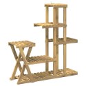 VidaXL Stojak na rośliny Biały 95 x 25 x 101,5 cm Lite Drewno Akacji