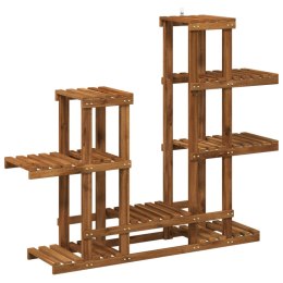 VidaXL Stojak na rośliny naturalny 118 x 25 x 96,5 cm